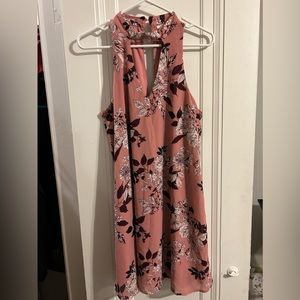 Floral cut out dress